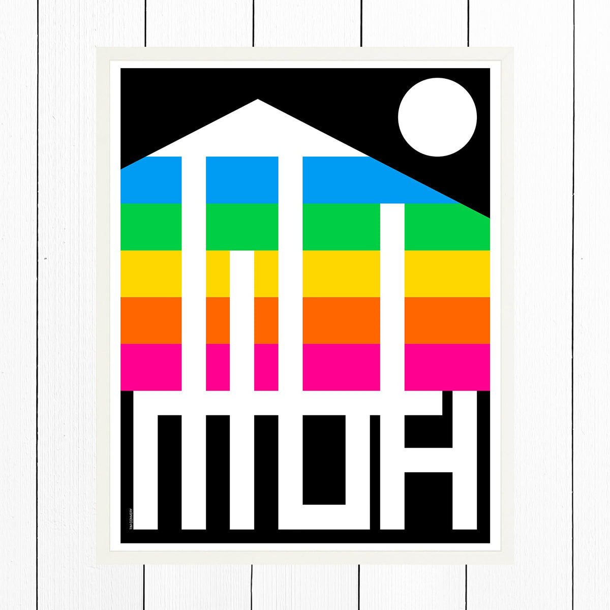 Mammouth / Print Color 24X30 White Artwork