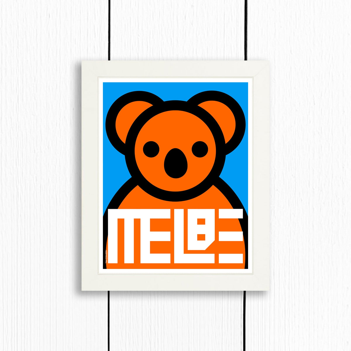 Melbourne / Print Color 8X10 White Artwork