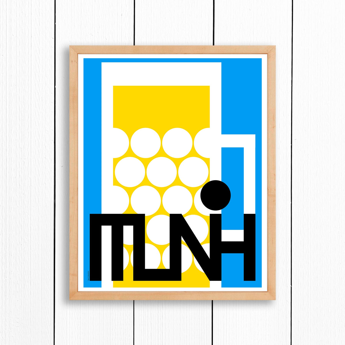 Munich / Print Color 16X20 Natural Artwork