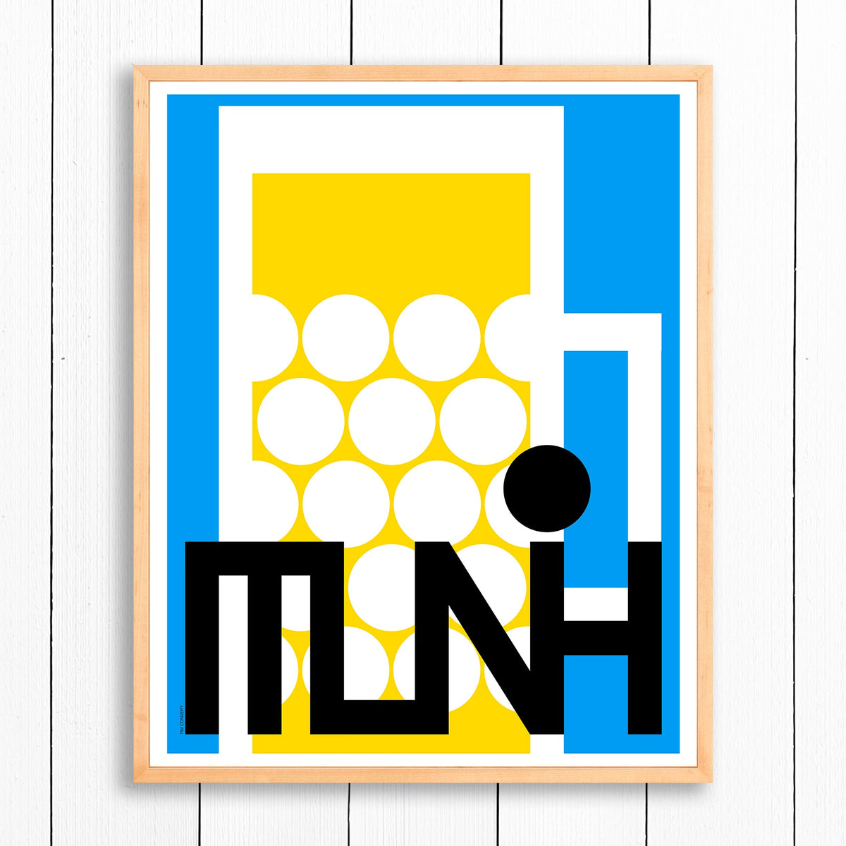 Munich / Print Color 24X30 Natural Artwork