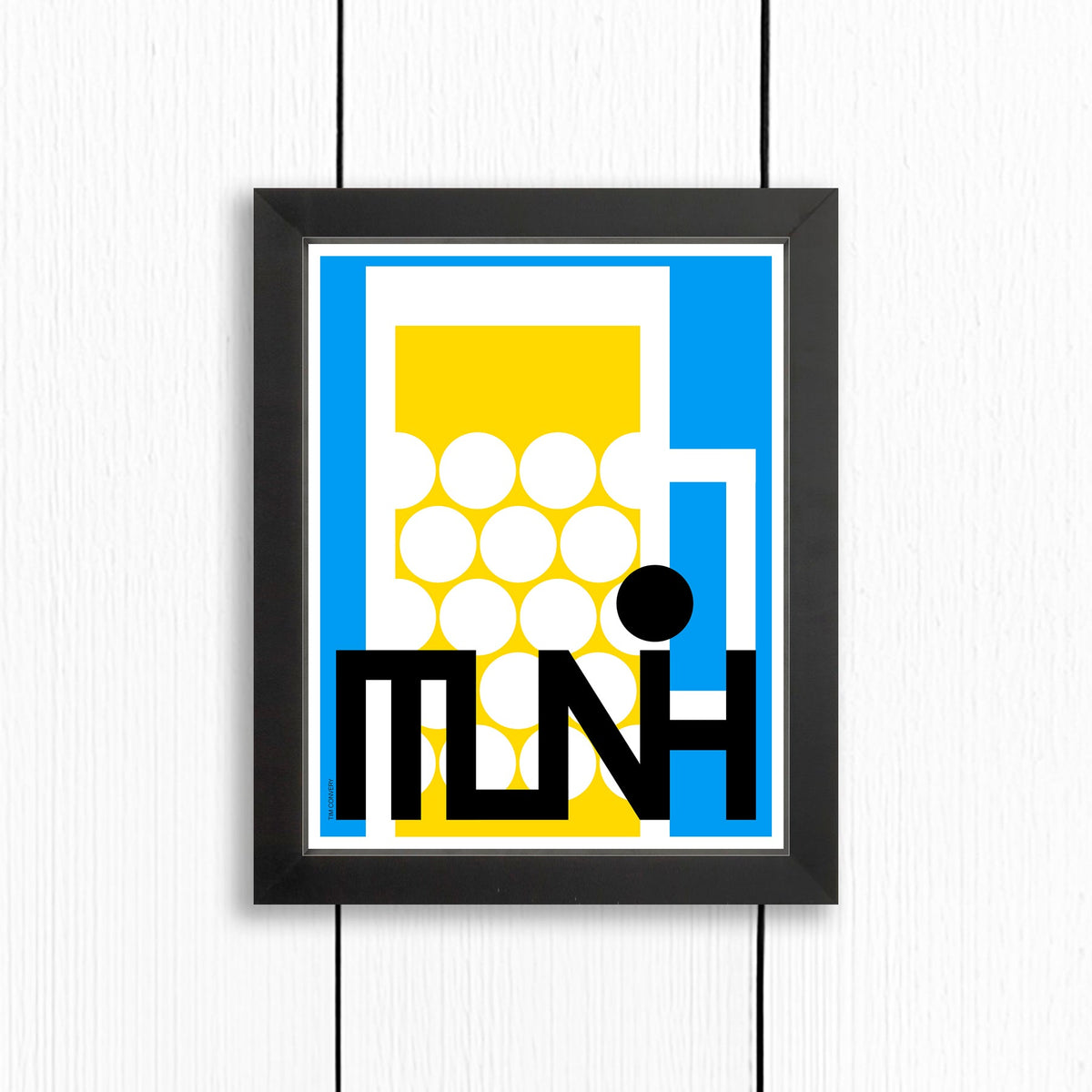 Munich / Print Color 8X10 Black Artwork