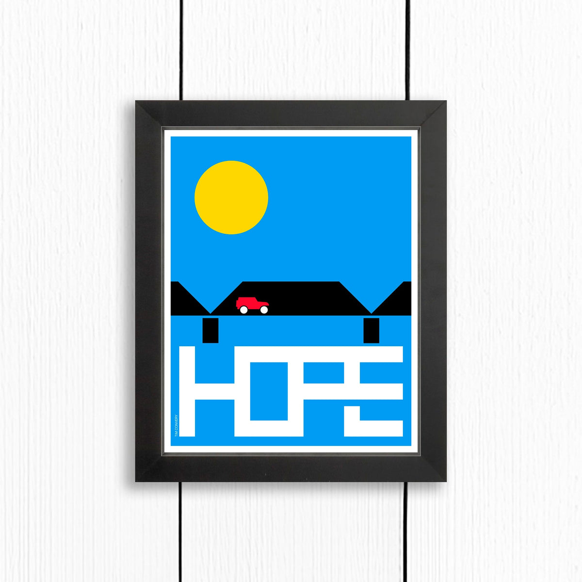 NEW HOPE / PRINT COLOR / 8X10 / BLACK Artwork