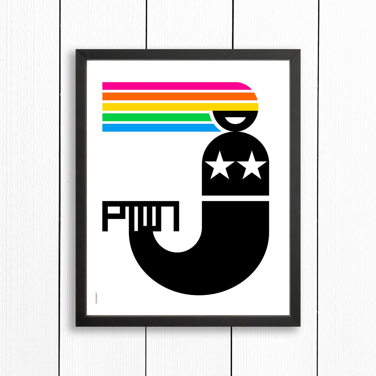 PTOWN / MERMAID RNBW / PRINT - COLOR / 16X20 / BLACK - Artwork