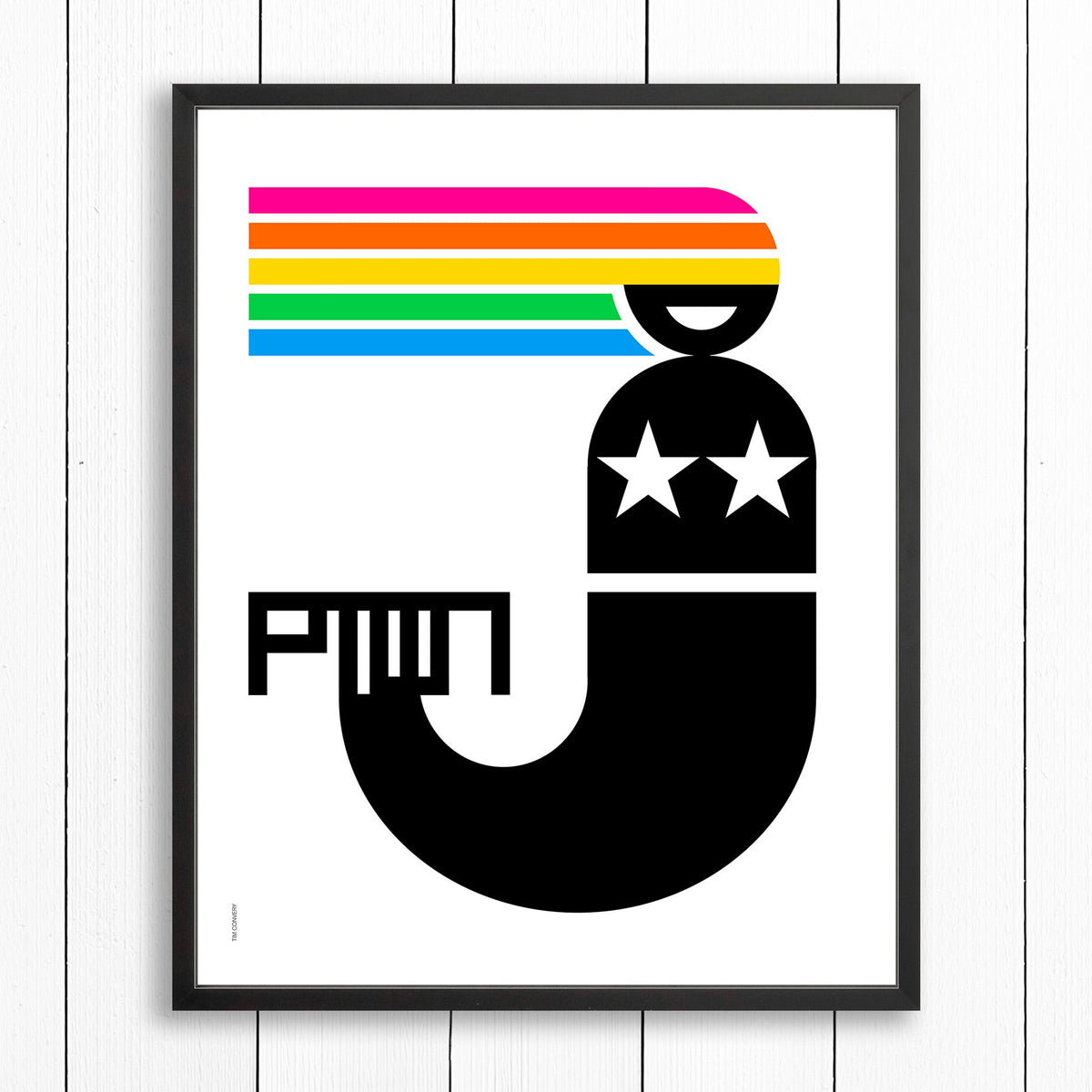 PTOWN / MERMAID RNBW / PRINT - COLOR / 24X30 / BLACK - Artwork
