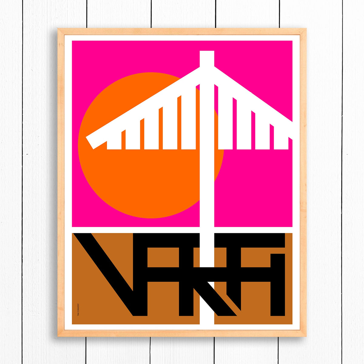 Puerto Vallarta / Print Color 24X30 Natural Artwork