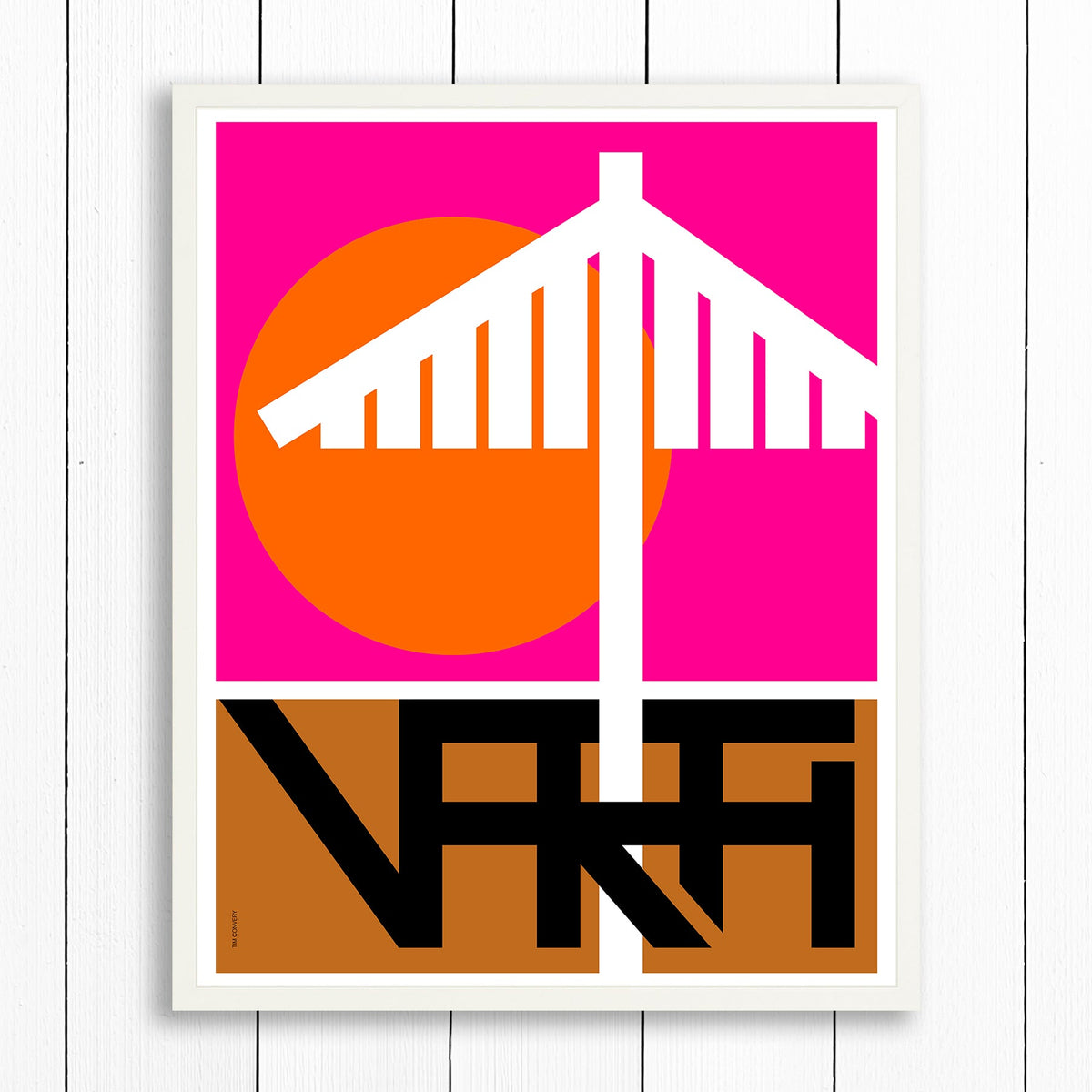 Puerto Vallarta / Print Color 24X30 White Artwork