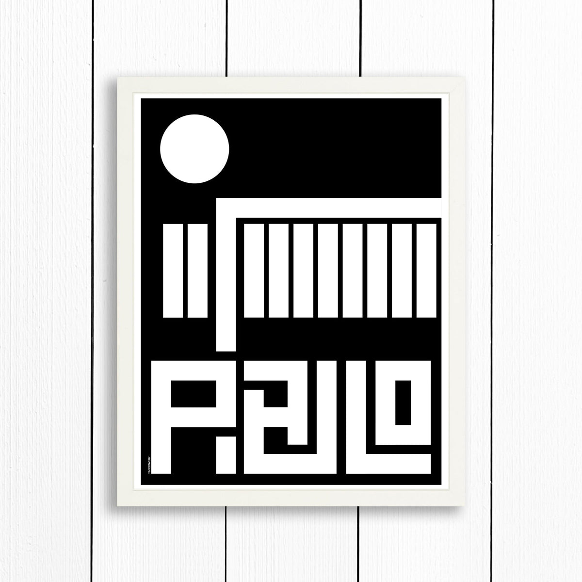 Sao Paulo / Print Black + White 16X20 Artwork