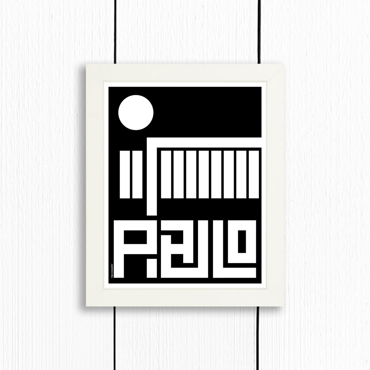 Sao Paulo / Print Black + White 8X10 Artwork