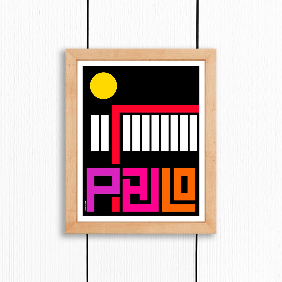 Sao Paulo / Print Color 8X10 Natural Artwork
