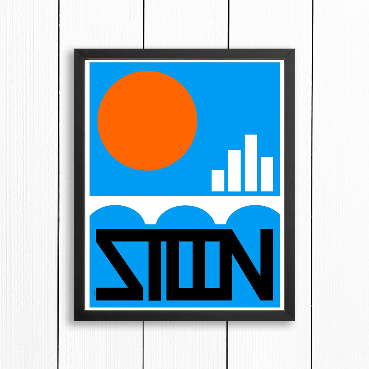 SASKATOON SK / PRINT COLOR / 16X20 / BLACK Artwork