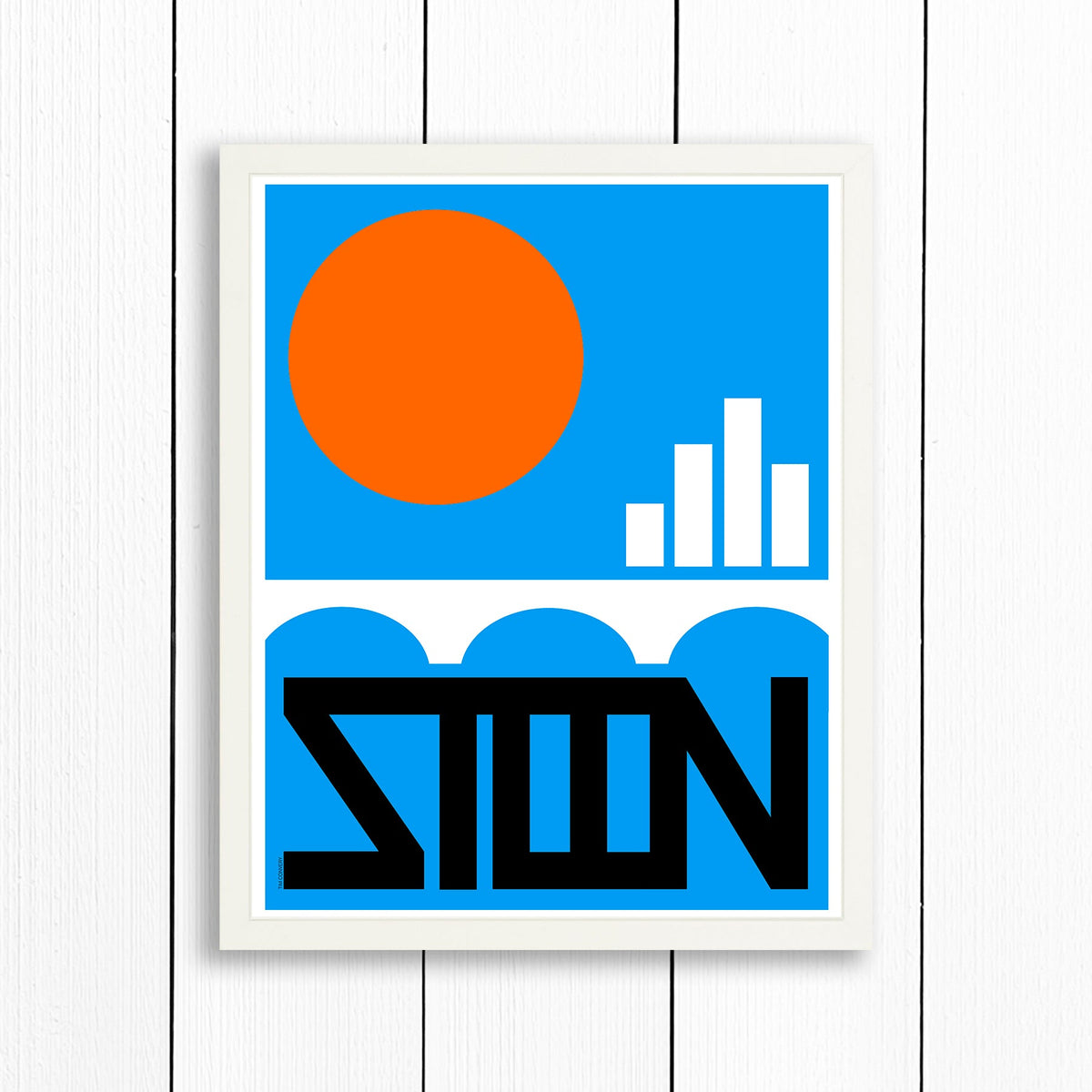 SASKATOON SK / PRINT COLOR / 16X20 / WHITE Artwork