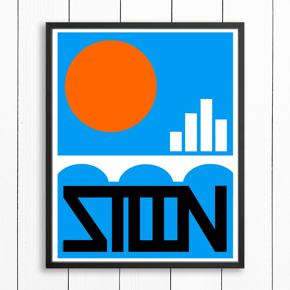 SASKATOON SK / PRINT COLOR / 24X30 / BLACK Artwork