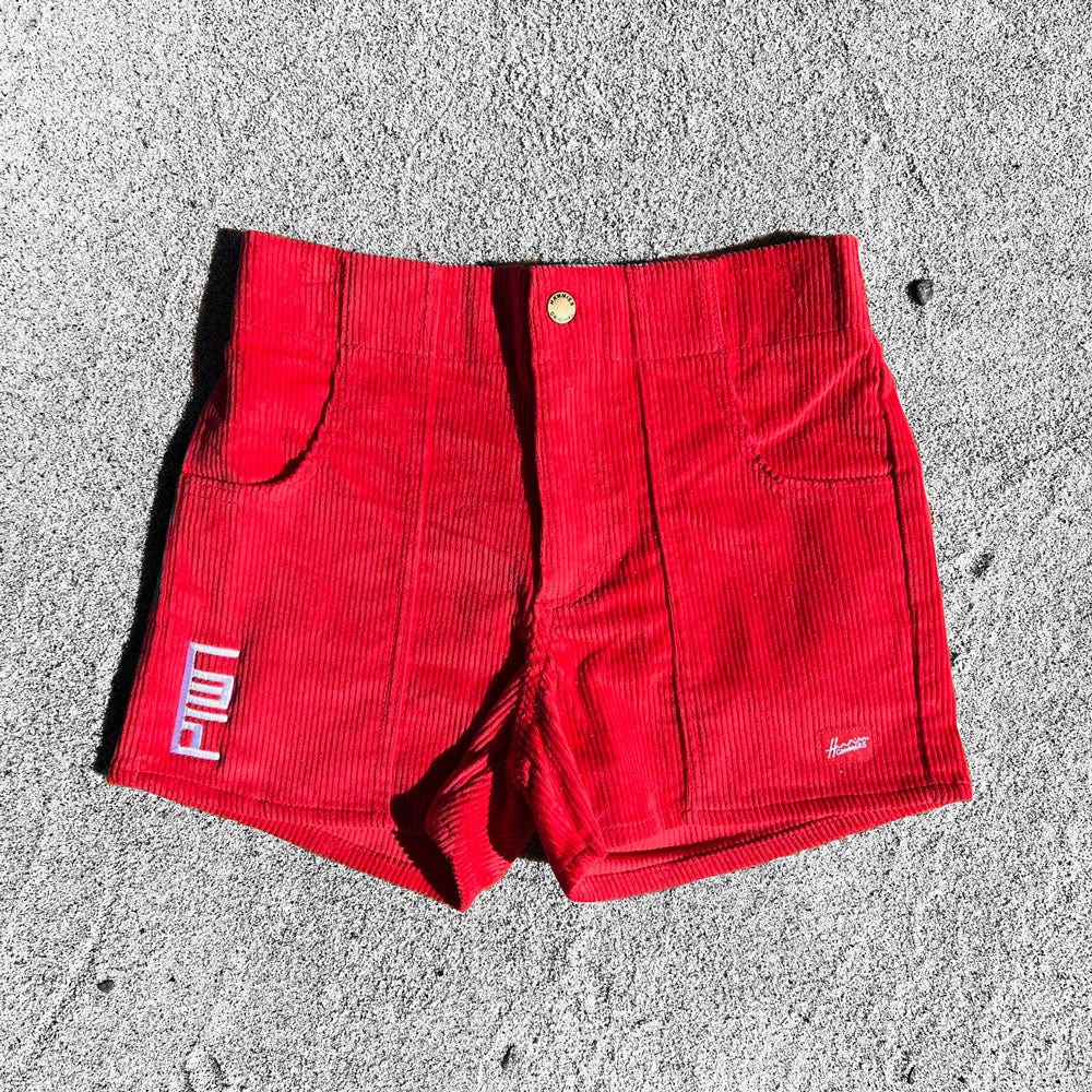 Ptown / Corduroy Short Red 28 Shorts
