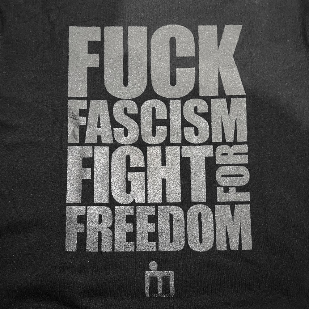 F*CK U / FASCISM / TEE / BLACK - T-Shirt