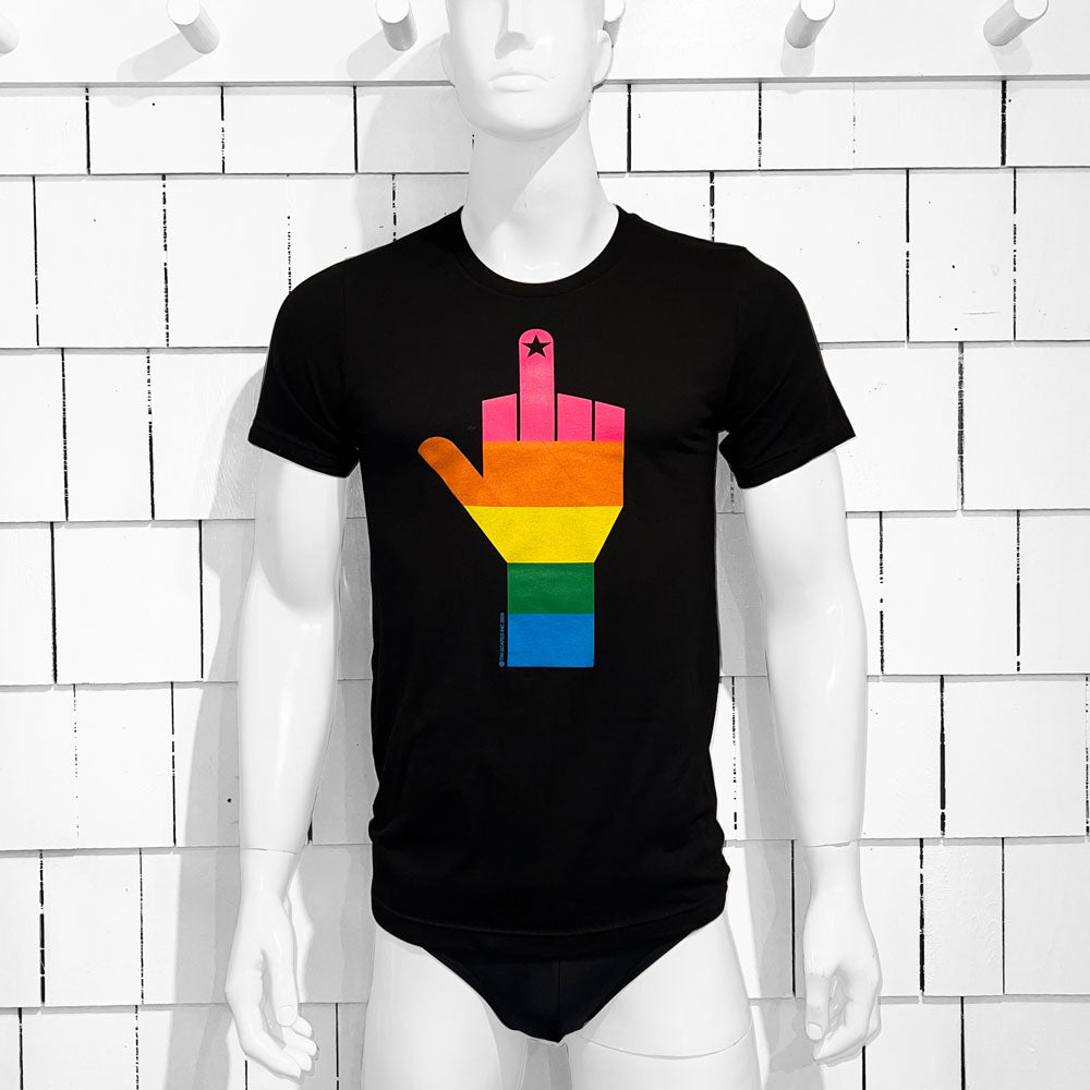 F*CK U / FASCISM / TEE / BLACK - T-Shirt