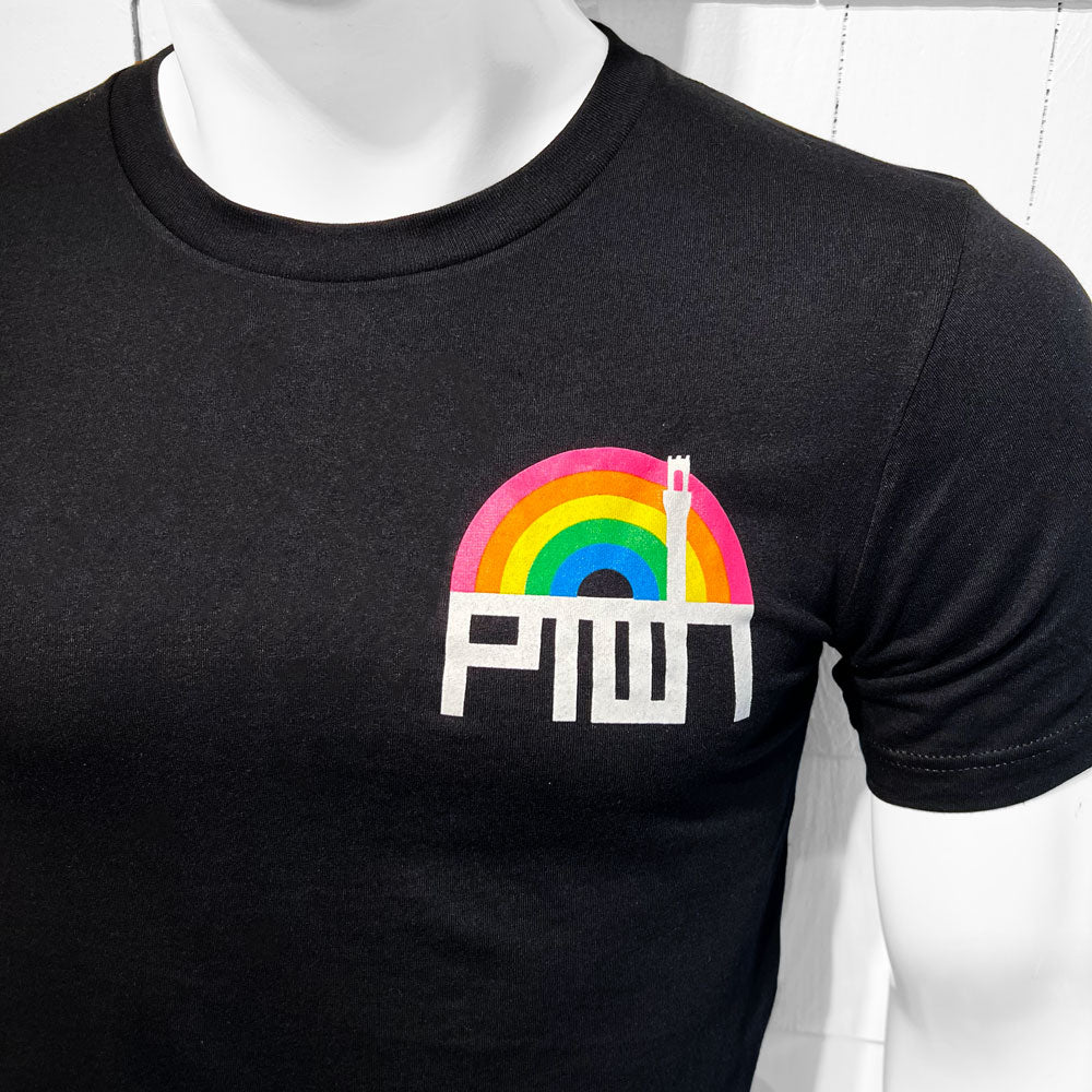 PTOWN / RAINBOW LC / TEE / BLACK T-Shirt