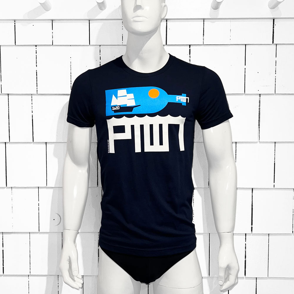 PTOWN / BOTTLE / TEE / NAVY - T-Shirt