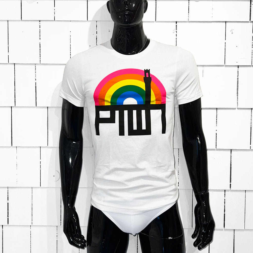 PTOWN / RAINBOW / TEE / WHITE T-Shirt