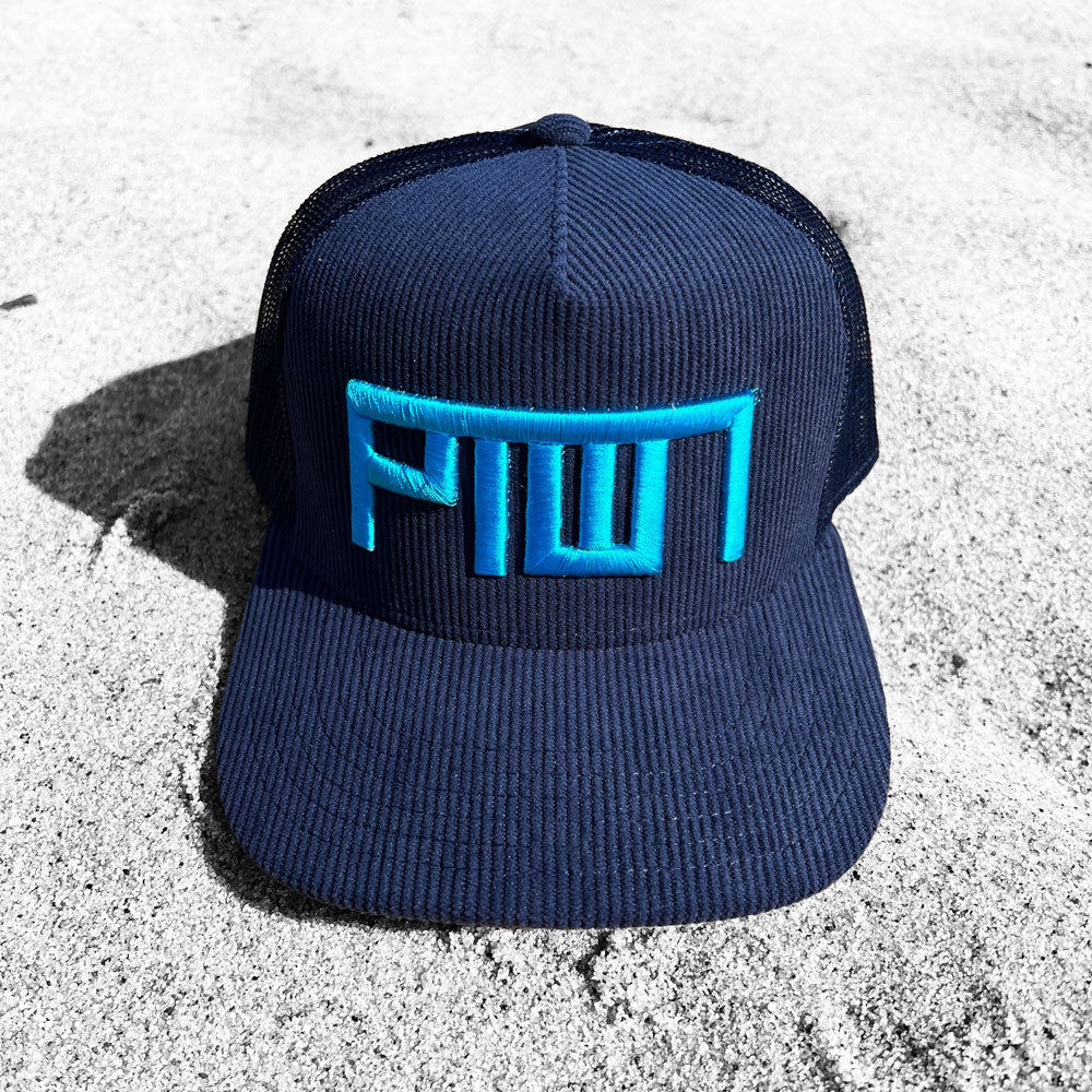PTOWN / CORDUROY TRUCKER HAT / NAVY - Hats