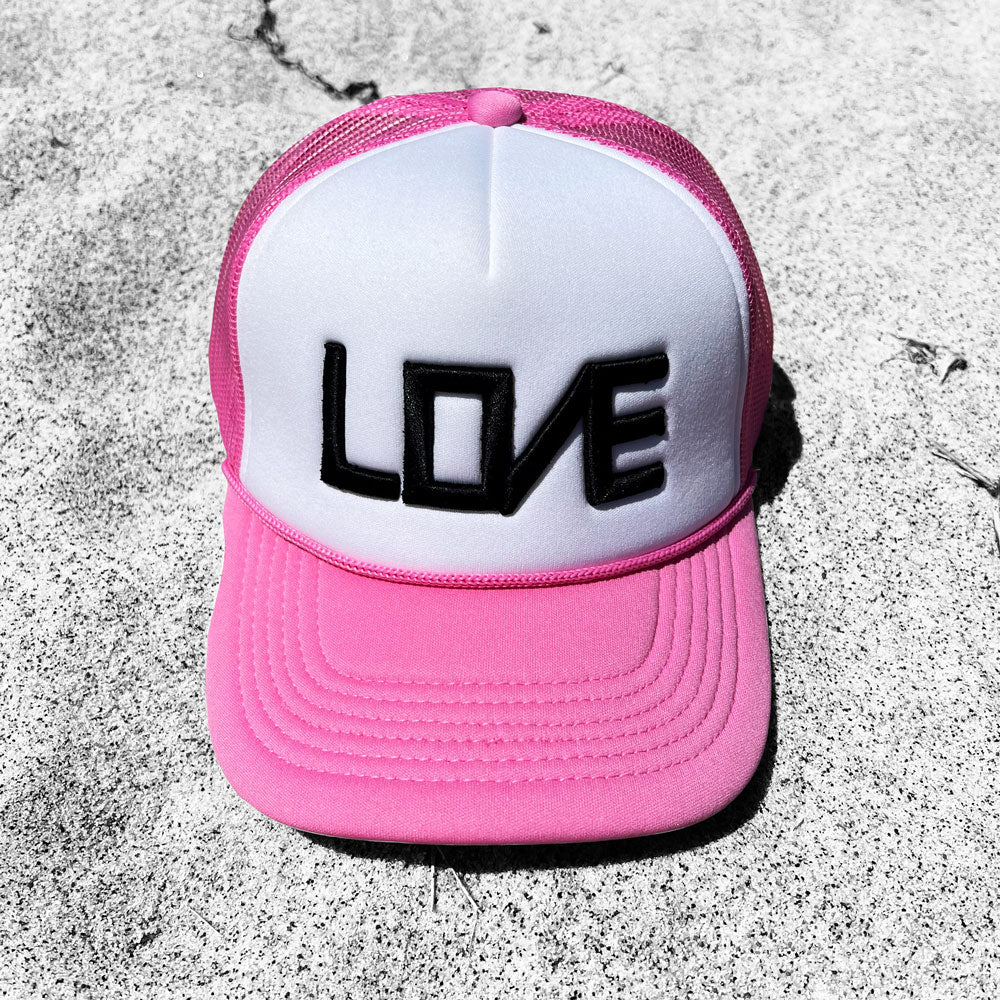 LOVE / TRUCKER HAT / PINK - Hats