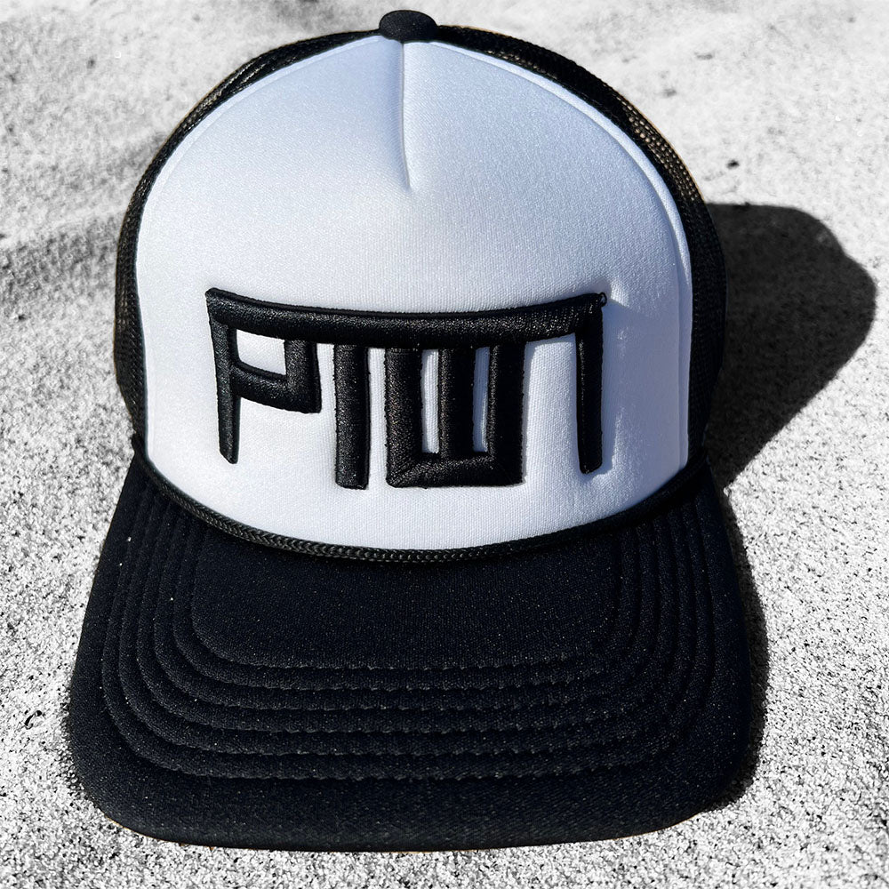 PTOWN / RETRO FOAM TRUCKER HAT / WHITE Hats