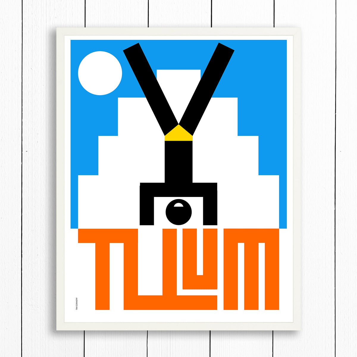 TULUM / PRINT COLOR / 24X30 / WHITE Artwork