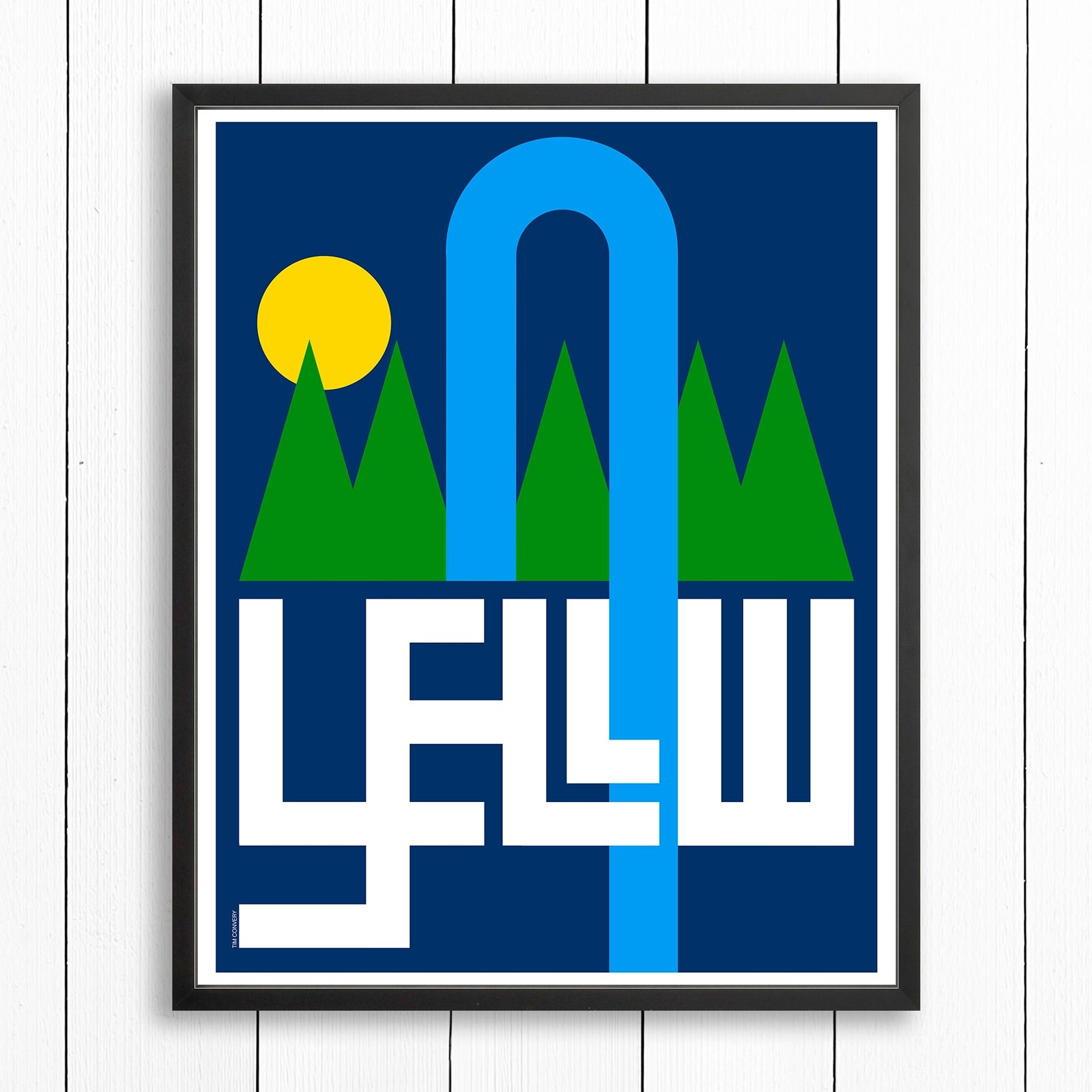 YELLOWSTONE / PRINT COLOR / 24X30 / BLACK Artwork