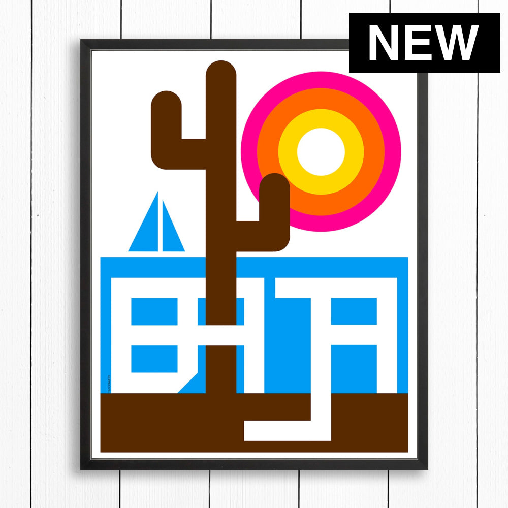 BAJA / PRINT COLOR / 24X30 / BLACK Artwork