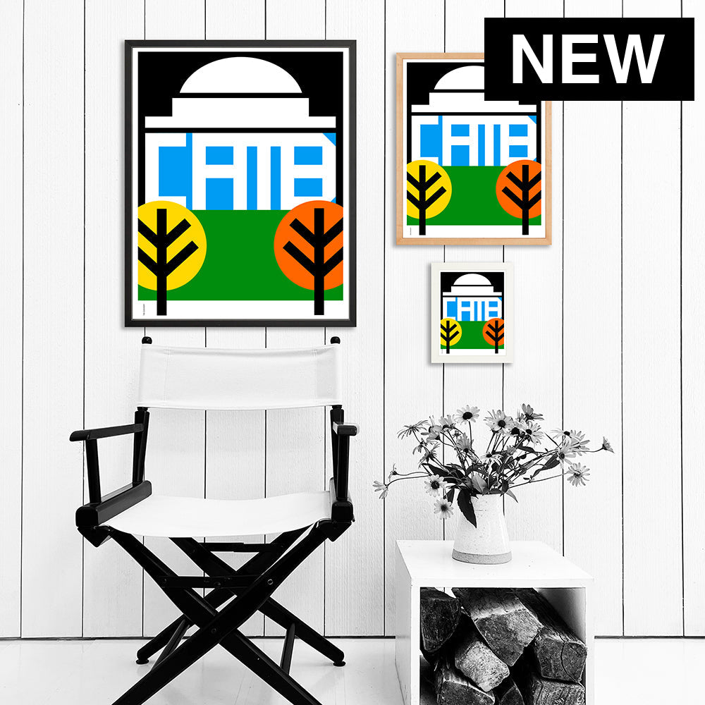 CAMBRIDGE / PRINT COLOR / 24X30 / BLACK Artwork