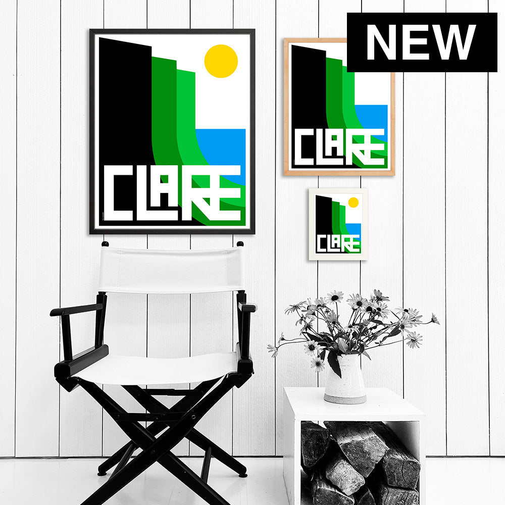 CLARE / PRINT COLOR / 24X30 / BLACK Artwork