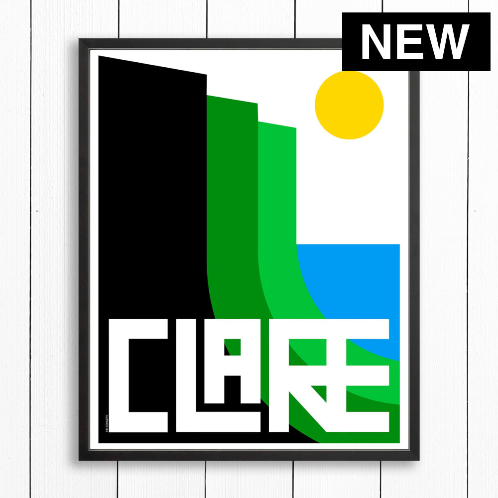 CLARE / PRINT COLOR / 24X30 / BLACK Artwork