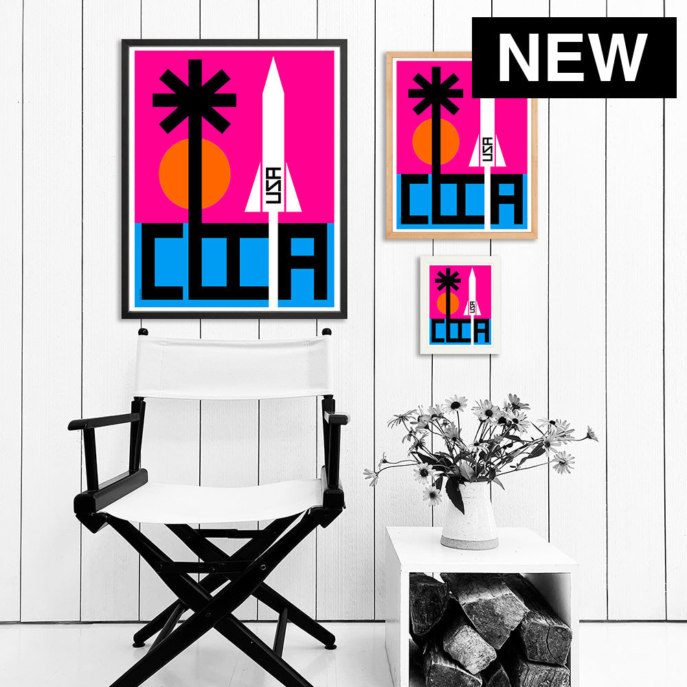 COCOA BEACH / PRINT - COLOR / 24X30 / BLACK - Print