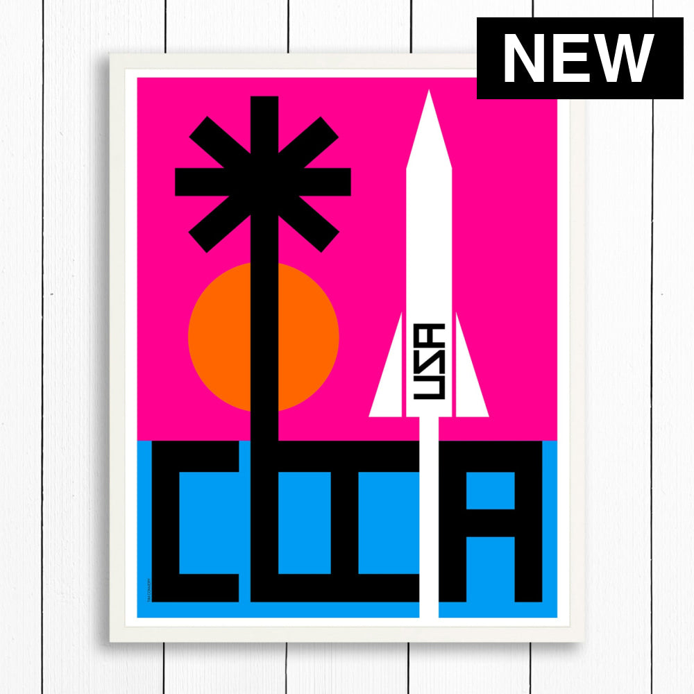 COCOA BEACH / PRINT - COLOR / 24X30 / WHITE - Print
