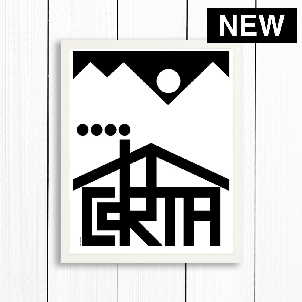 Cortina / Print Black + White 16X20 Artwork