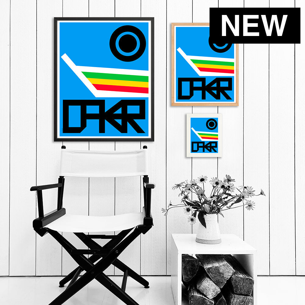 Dakar / Print Color 24X30 Black Artwork