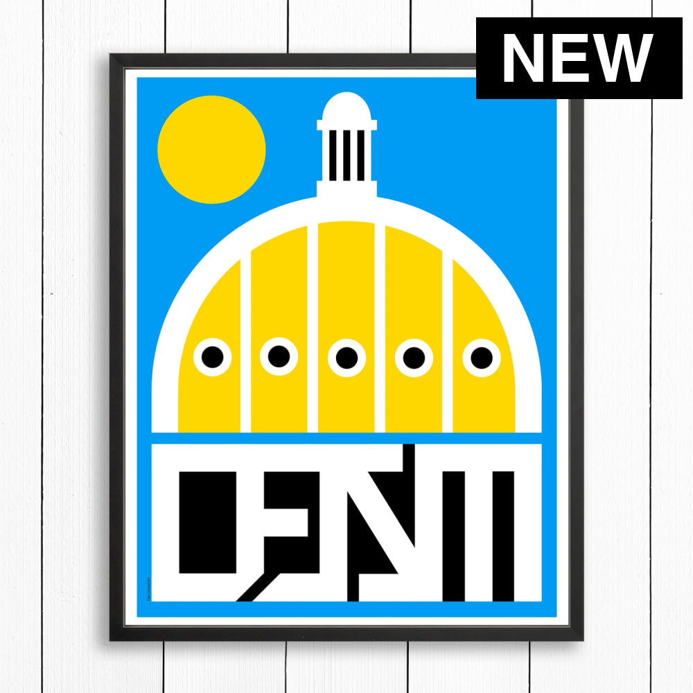 DES MOINES / PRINT COLOR / 24X30 / BLACK Artwork