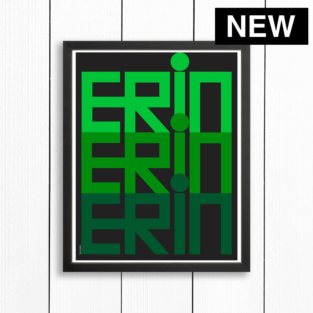 ERIN / PRINT COLOR / 16X20 / BLACK Artwork