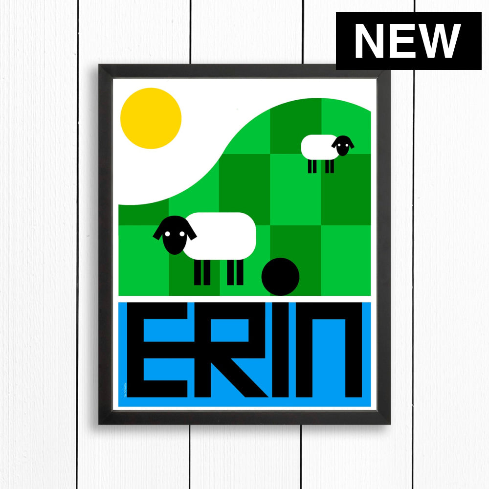 ERIN / PRINT COLOR / 16X20 / BLACK Artwork