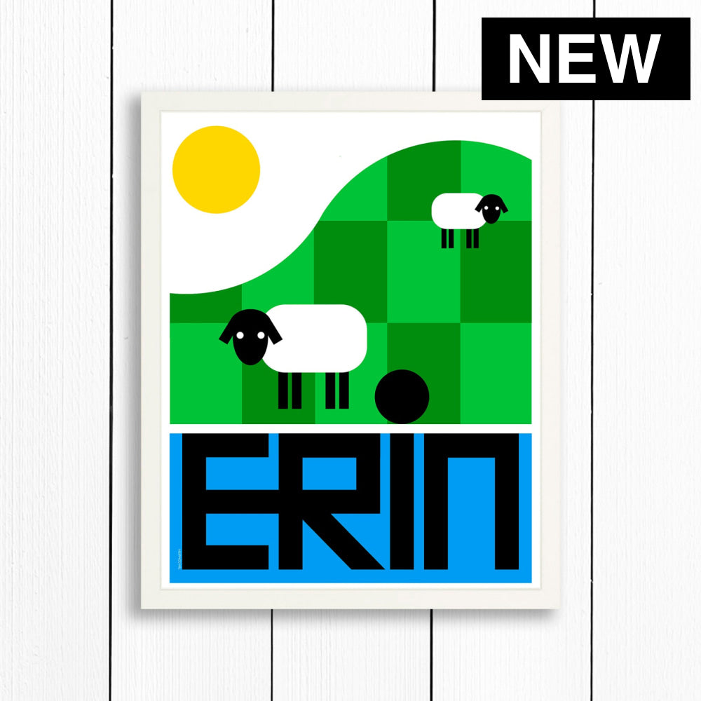 ERIN / PRINT COLOR / 16X20 / WHITE Artwork