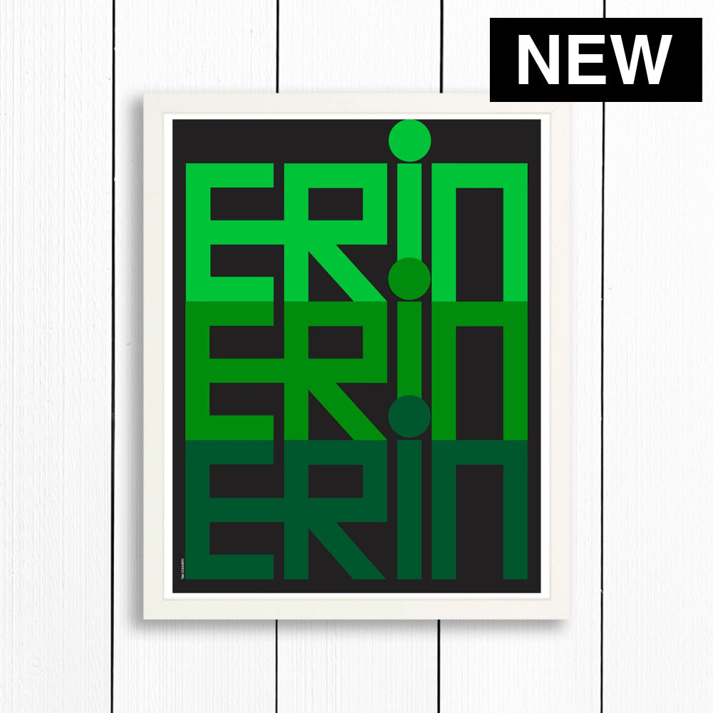 ERIN / PRINT COLOR / 16X20 / WHITE Artwork