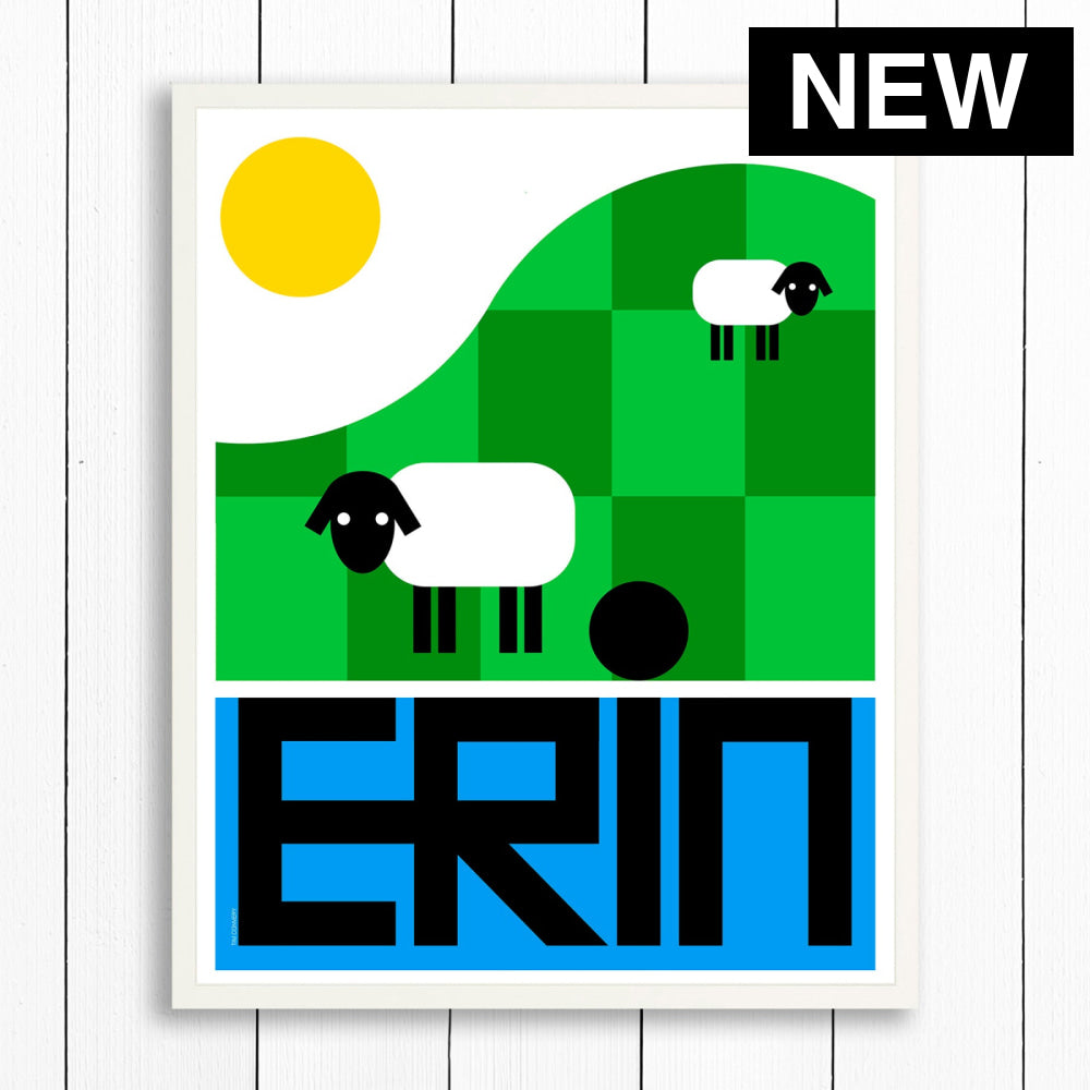ERIN / PRINT COLOR / 24X30 / WHITE Artwork