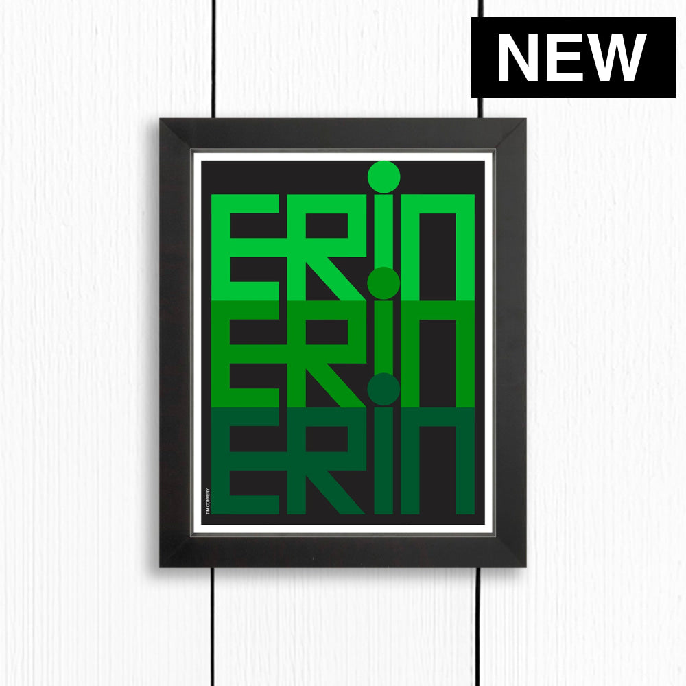 ERIN / PRINT COLOR / 8X10 / BLACK Artwork