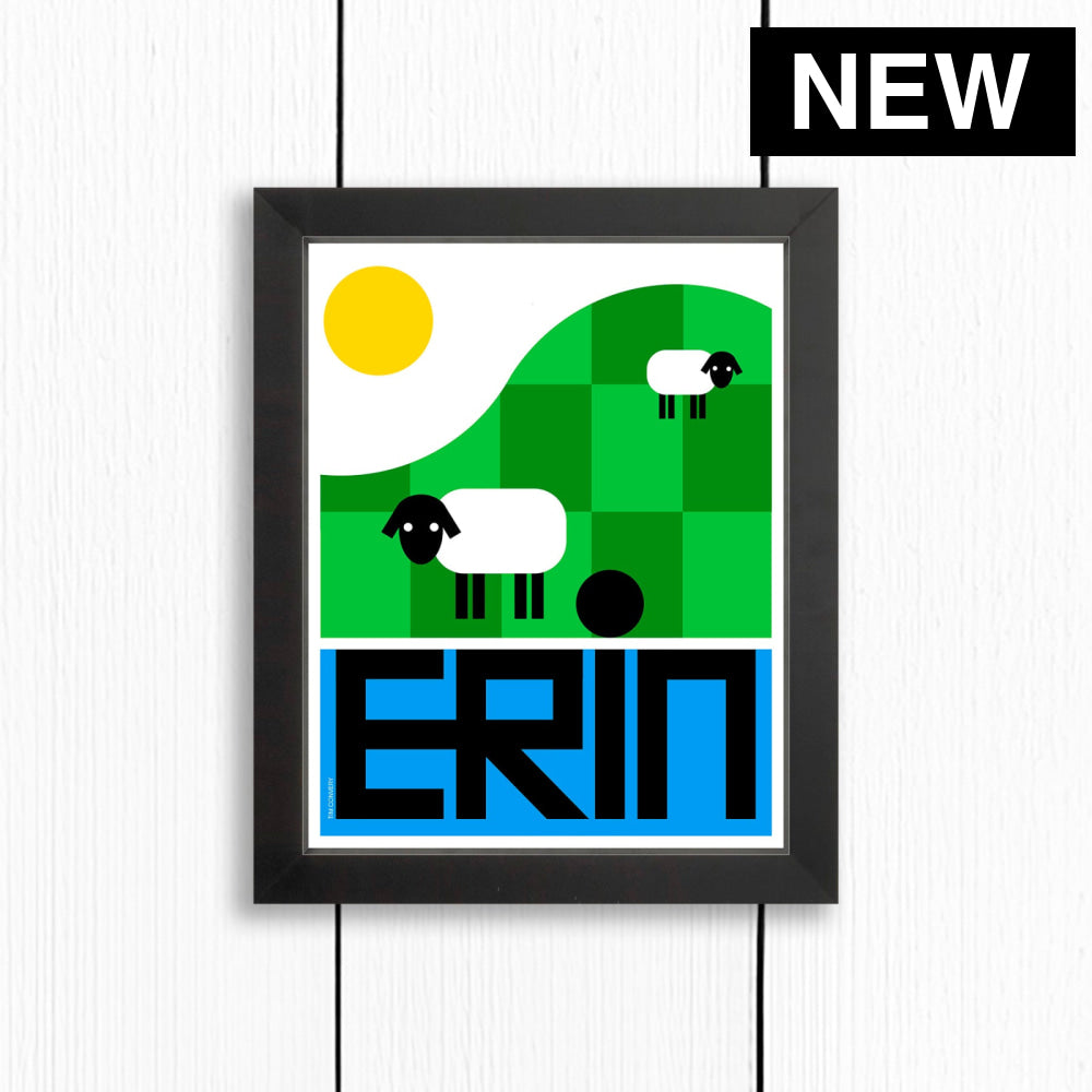 ERIN / PRINT COLOR / 8X10 / BLACK Artwork