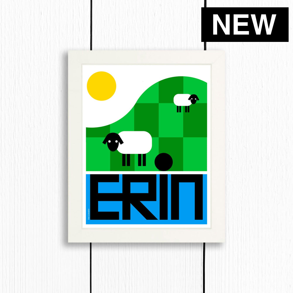 ERIN / PRINT COLOR / 8X10 / WHITE Artwork