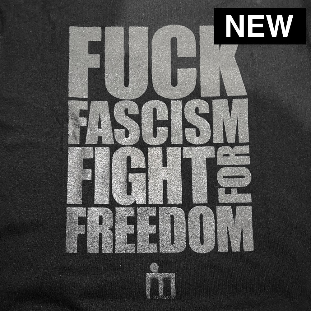 F*CK U / FASCISM / TEE / BLACK - T-Shirt