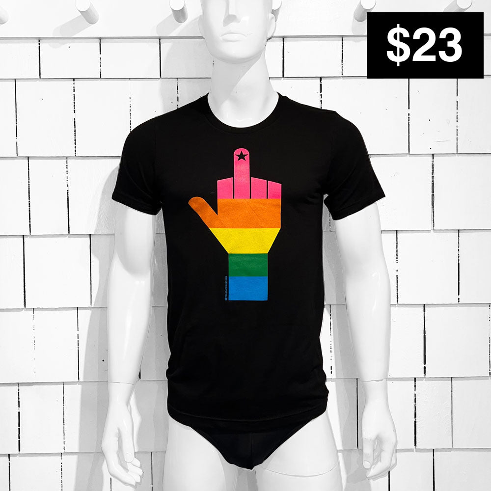 F*CK U / FASCISM / TEE / BLACK - T-Shirt