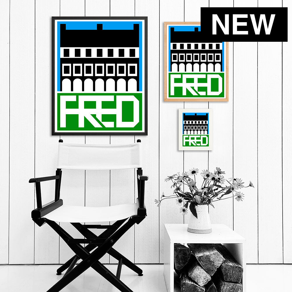 FREDERICTON NB / PRINT COLOR / 24X30 / BLACK Artwork