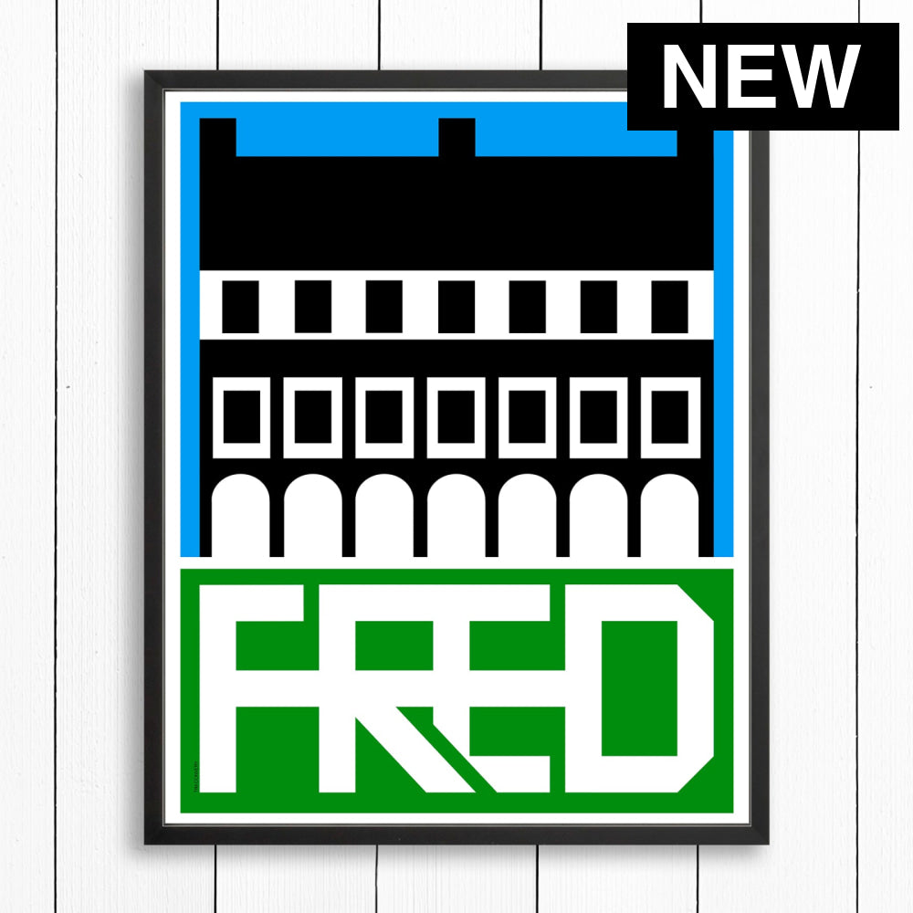 FREDERICTON NB / PRINT COLOR / 24X30 / BLACK Artwork