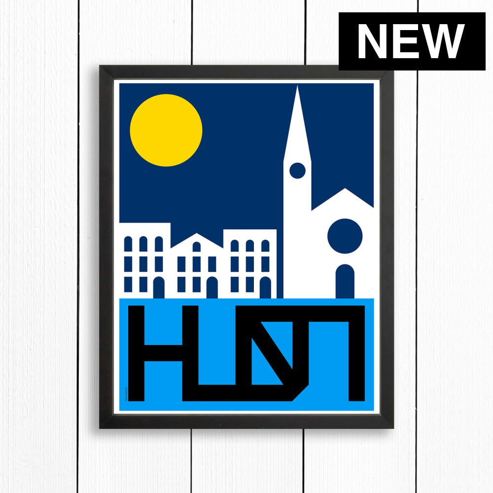 HUDSON NY / PRINT COLOR / 16X20 / BLACK Artwork