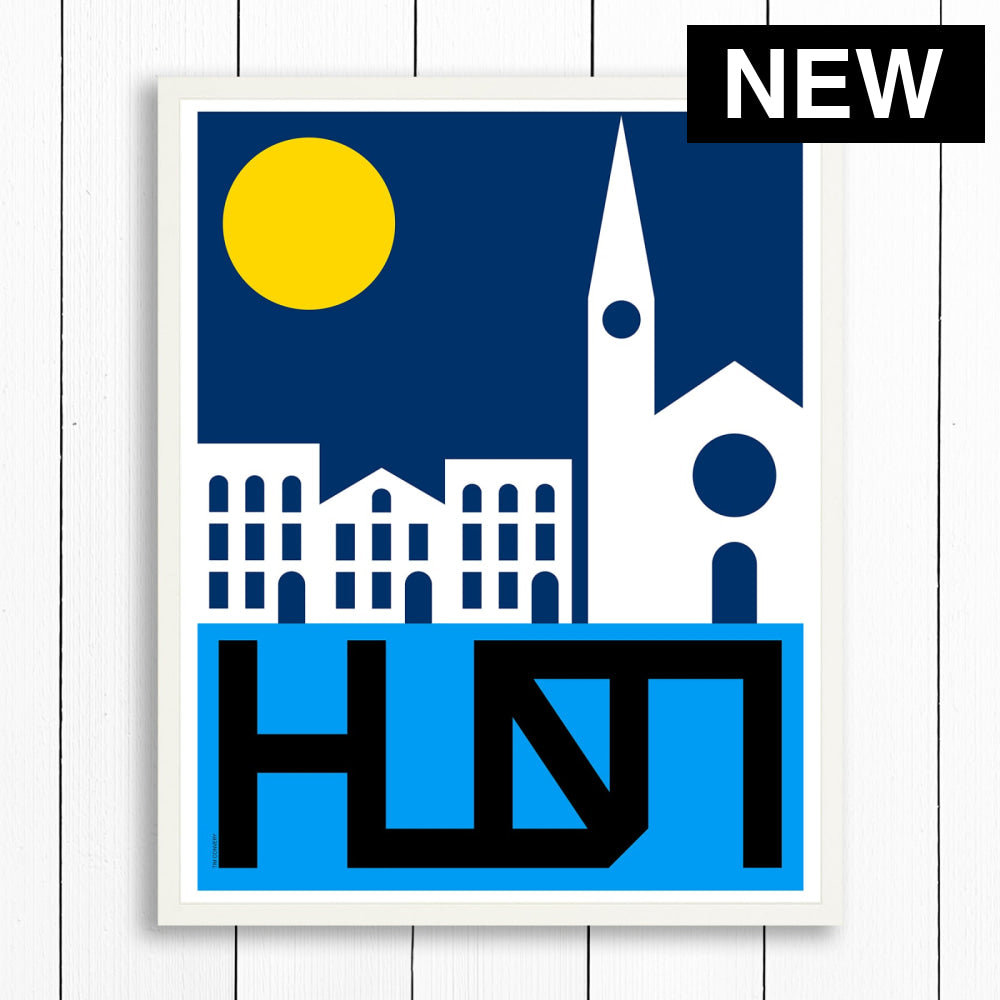 HUDSON NY / PRINT COLOR / 24X30 / WHITE Artwork